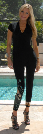 Black leopard leggings