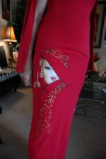 custom skirt and matching cape for a client